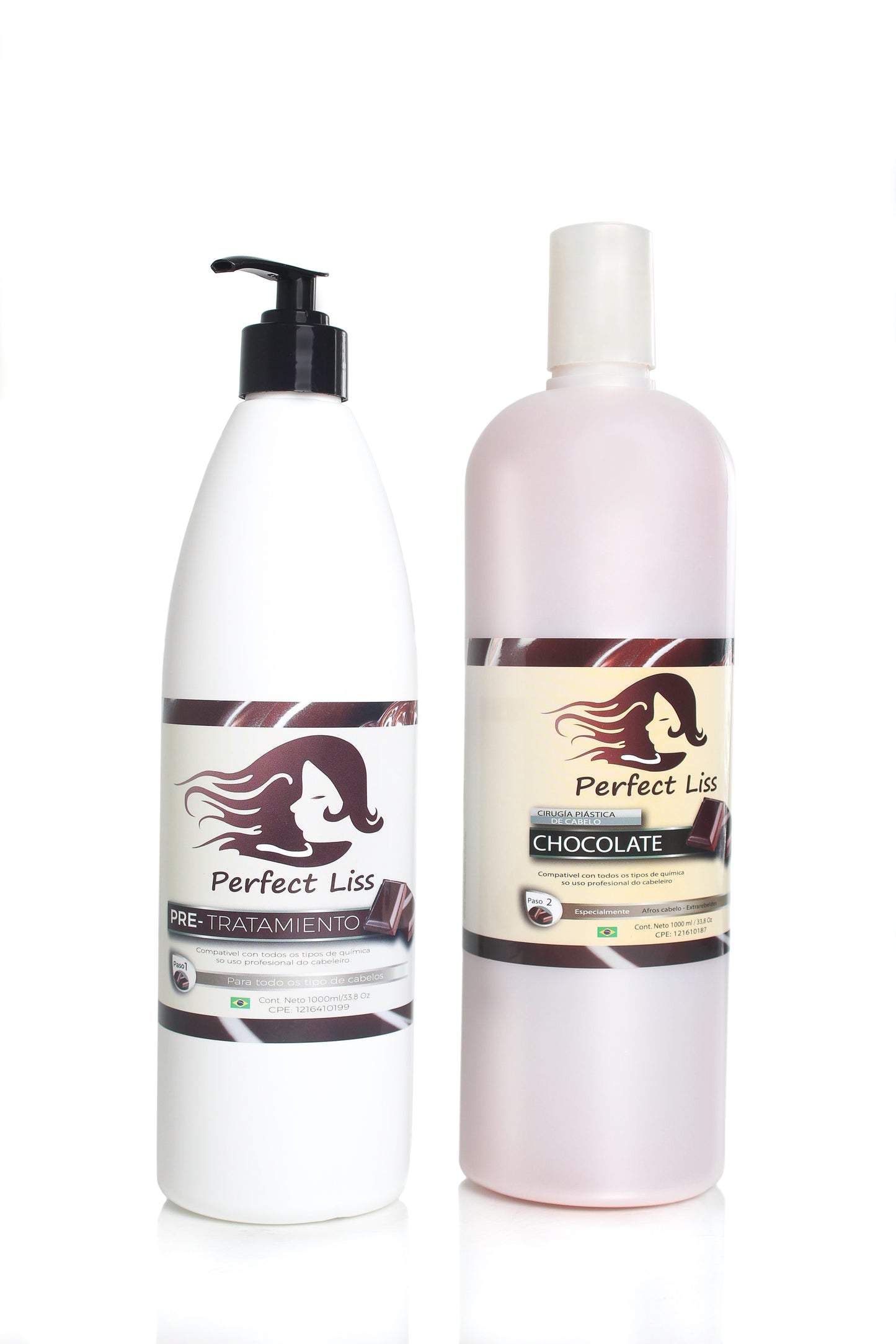 PERFECT LISS - Hair Straightening Keratin - With Deep Cleansing Shampoo - For Curly Unruly Hair - With Vitamin E - Professional Hair Repair Treatment- Nourishment & Beauty (33 fl oz)